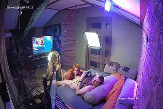 Exclusive, Living room apartment Sophia, Elon, Claudia 3some cam4 2024-05-10 other