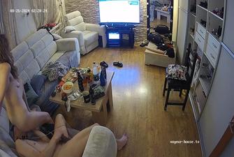 Henry dominated by Shelia like slave and fuck in livingroom 2024-08-25