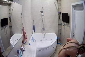 Flamy and Guy shower after Round 2 sex 11-09-2024